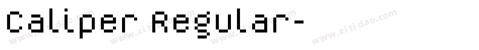 Caliper Regular字体转换